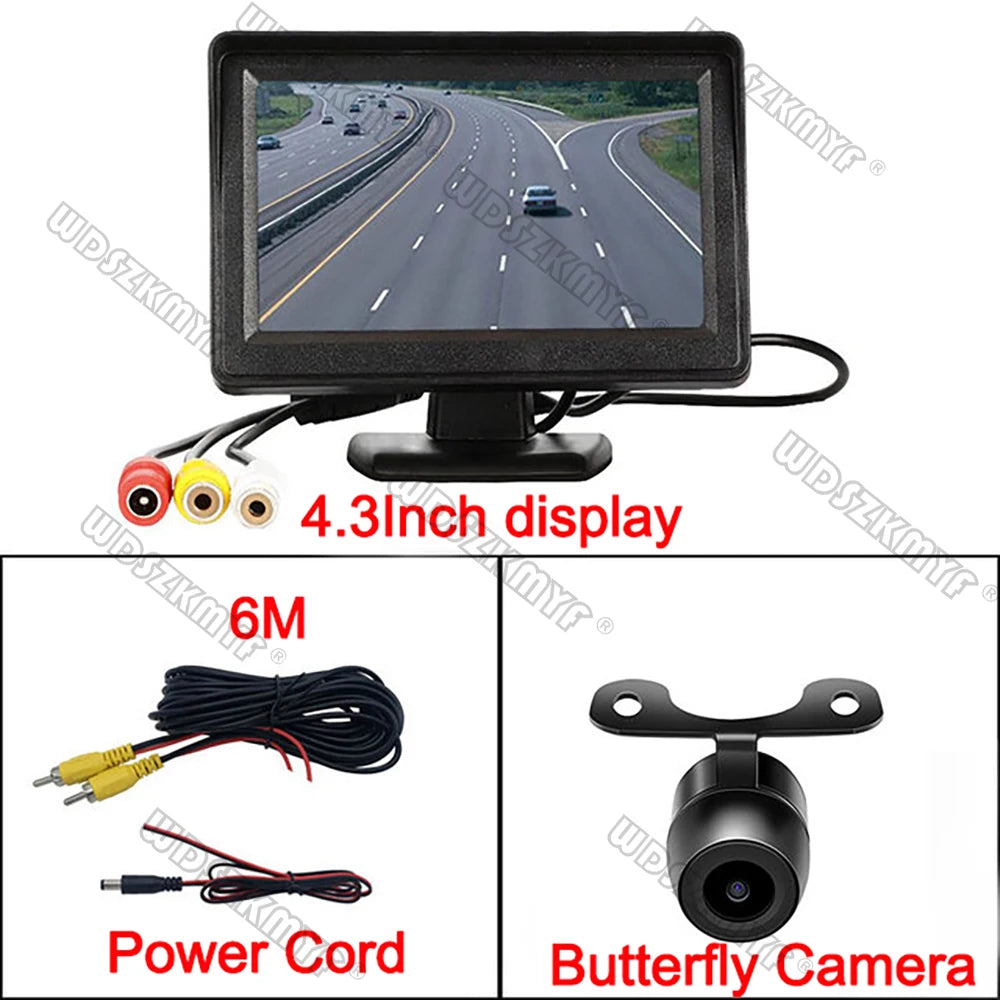4.3-Inch Rear View Camera Monitor with Reversing Camera for Vehicle Parking Assistance System