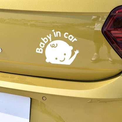 Reflective Baby Safety Sign for Car - Cute Window Decal and Warning Sticker Accessories