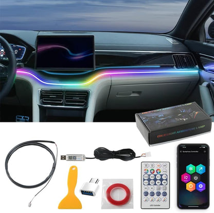 LED Interior Car Lights, USB 5V Powered, App-Controlled for Automotive Scenes with 20 Million Color Options