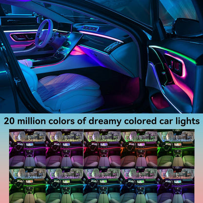 LED Interior Car Lights, USB 5V Powered, App-Controlled for Automotive Scenes with 20 Million Color Options