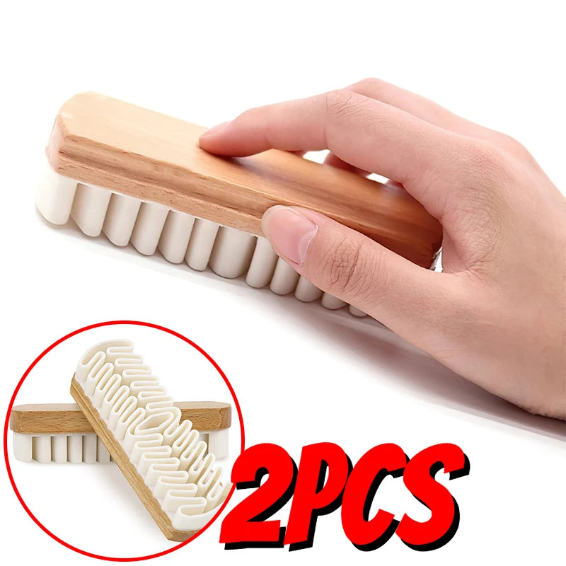 Car Interior Parts Detailling Cleaning Brush Alcantara Suede Deerskin Fabrics Beauty Care Brush Auto Upholstery Cleaning Tool