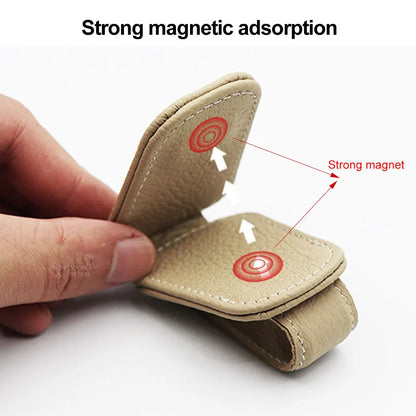 Universal Car Sunglasses Holder Clip Sun Visor Glasses Box Ticket Holder Stand Pen Case Multi-Function Storage Car Accessories