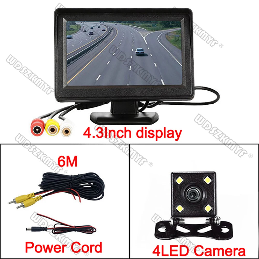 4.3-Inch Rear View Camera Monitor with Reversing Camera for Vehicle Parking Assistance System