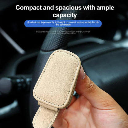 Universal Car Sunglasses Holder Clip Sun Visor Glasses Box Ticket Holder Stand Pen Case Multi-Function Storage Car Accessories