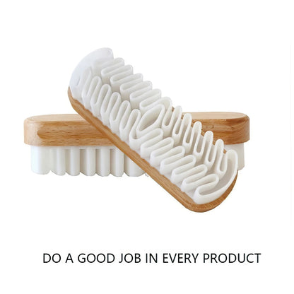 Car Interior Parts Detailling Cleaning Brush Alcantara Suede Deerskin Fabrics Beauty Care Brush Auto Upholstery Cleaning Tool