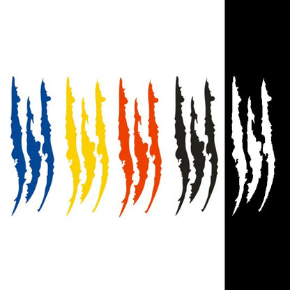 Reflective Monster Claw Scratch Stripe Car Decal - Waterproof Vinyl Headlight Accessory for Auto Exterior