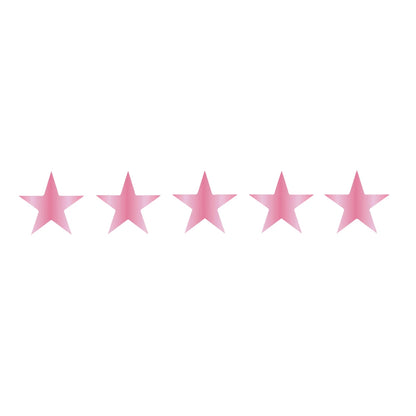 5-Star Vinyl Decal - 17.8cm x 3.2cm Car and Motorcycle Window Sticker for Stylish Customization