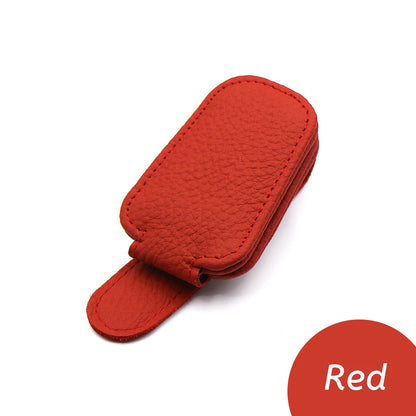 Universal Car Sunglasses Holder Clip Sun Visor Glasses Box Ticket Holder Stand Pen Case Multi-Function Storage Car Accessories