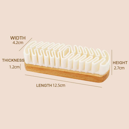 Car Interior Parts Detailling Cleaning Brush Alcantara Suede Deerskin Fabrics Beauty Care Brush Auto Upholstery Cleaning Tool