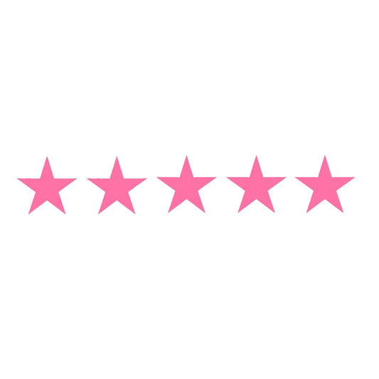 5-Star Vinyl Decal - 17.8cm x 3.2cm Car and Motorcycle Window Sticker for Stylish Customization