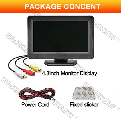4.3-Inch Rear View Camera Monitor with Reversing Camera for Vehicle Parking Assistance System