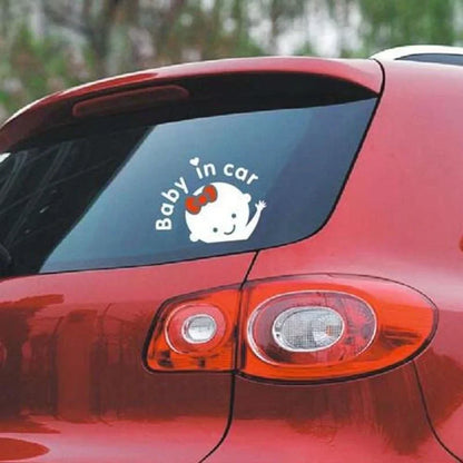Reflective Baby Safety Sign for Car - Cute Window Decal and Warning Sticker Accessories