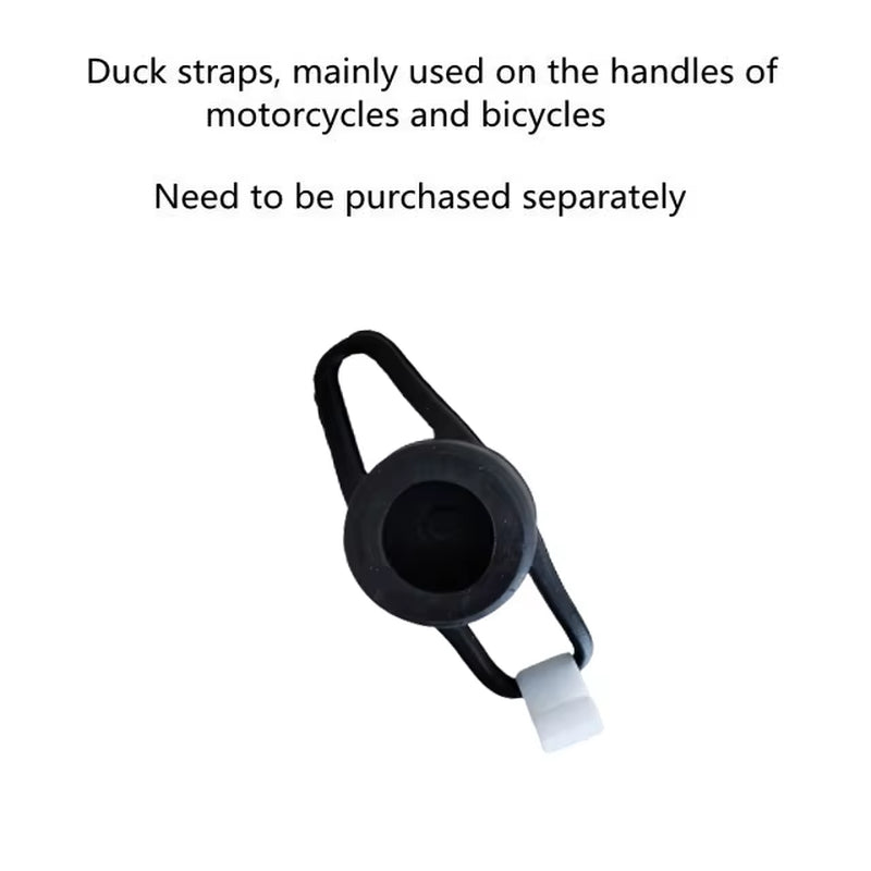 Car Interior Ornament - Black Duck with Helmet for Cycling and Motor Riding Accessories